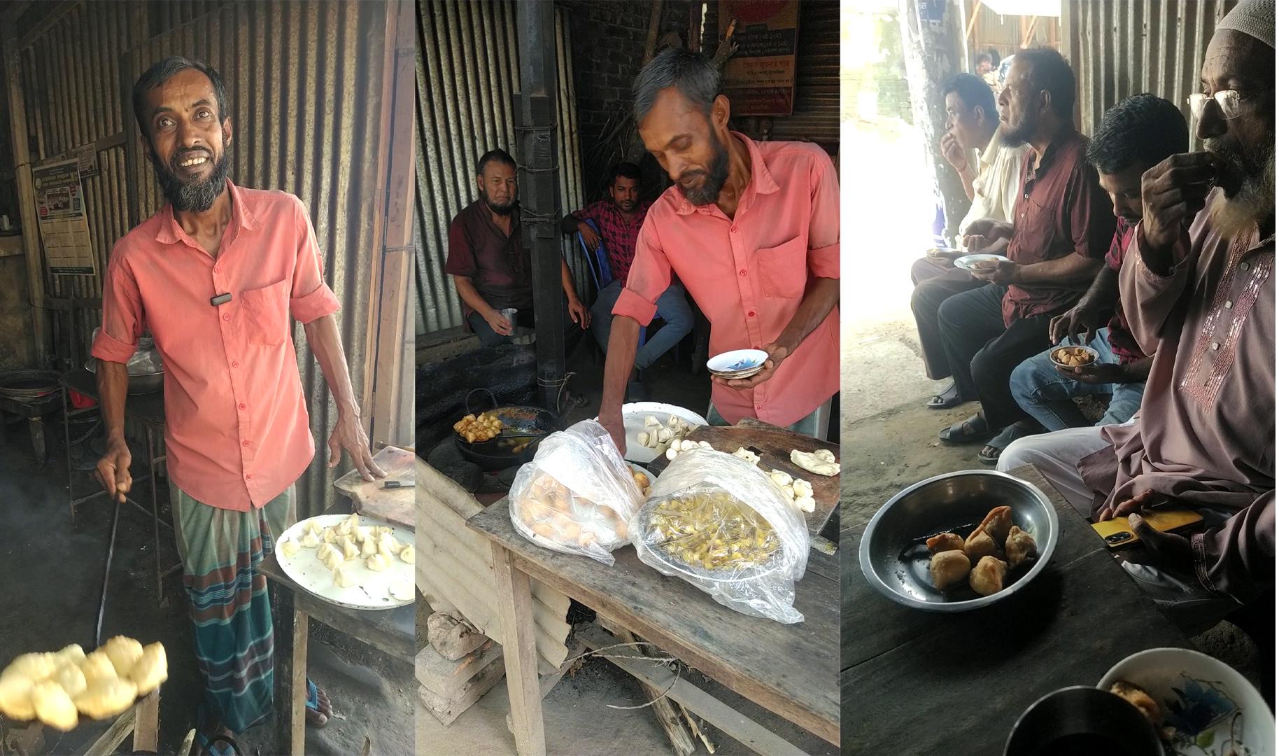 ৩৬ বছর ধরে সিঙ্গারা বিক্রি করে জীবিকা নির্বাহ করছে হারিছ কুমার